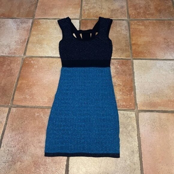WOW COUTURE SHIMMER KNIT BODYCON MINI DRESS - Picture 1 of 4